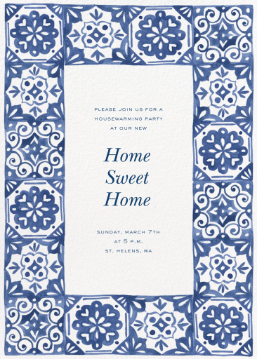 Amalfi Tiles - Housewarming Invitation by Paperless Post