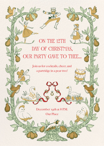 A Dozen Delights - Holiday Party Invitation by Paperless Post