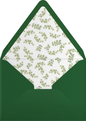 Velvet Christmas Lights - Paperless Post Envelope