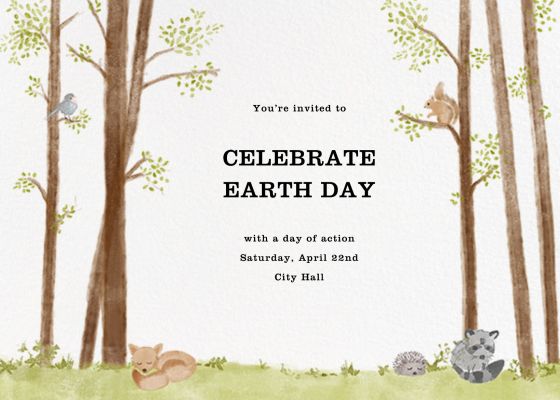 Nature’s Nursery - Paperless Post - Earth Day Invitations