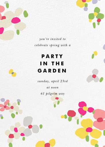 Fauvist Florals - Tea Party Invitation by kate spade new york