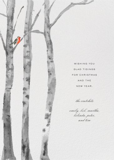 Birchwood - Christmas Card by Paperless Post