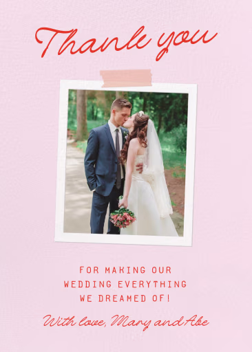 Memory Board - Thank You Card by Paperless Post