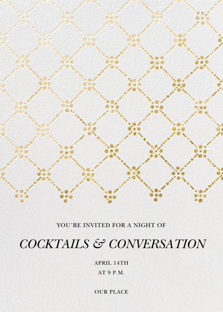 Invitación con bordado de perlas (alto)