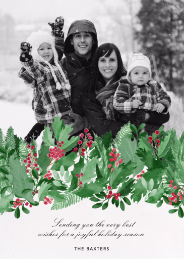 Holly Hedge - Holiday Card by Paperless Post