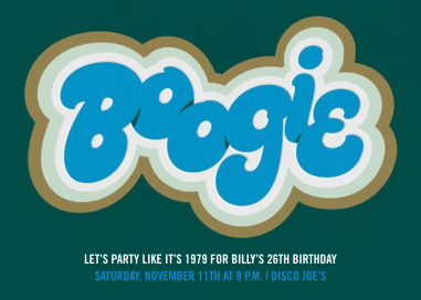 Boogie Down - Disco Party Invitation by Paperless Post