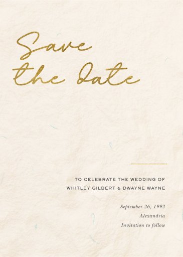 Every Fiber - Save the Date by Paperless Post
