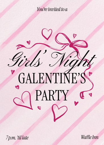 Sugar Stripe - Invitation by Paperless Post