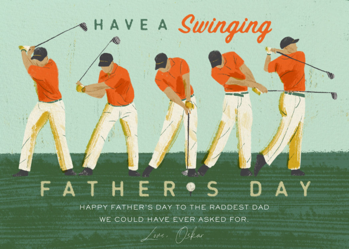 Big Swing - Father's Day Card by Paperless Post