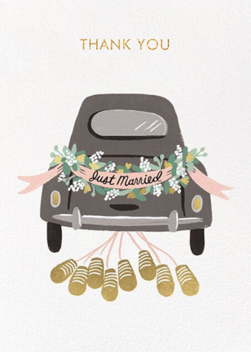 Just Married Getaway Thank You by Rifle Paper Co.
