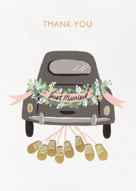 Just Married Getaway Thank You - Thank You Card by Rifle Paper Co.