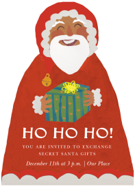 Jolly Gift Bearer - Holiday Party Invitation by Hadley Paper Goods