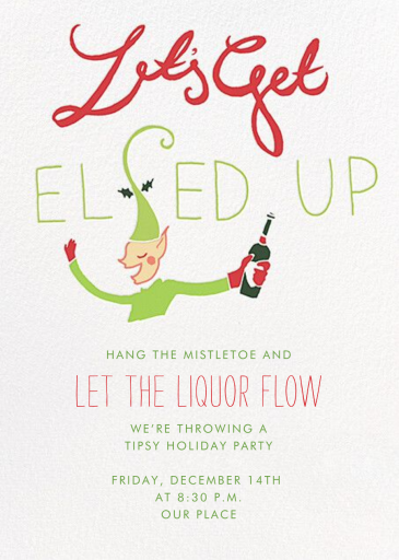 Let's Get Elfed Up - Holiday Party Invitation by Paperless Post