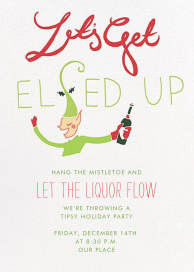 Let's Get Elfed Up - Holiday Cocktail Party Invitation by Paperless Post