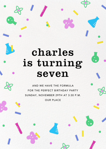 Sci-fetti - Invitation by Paperless Post