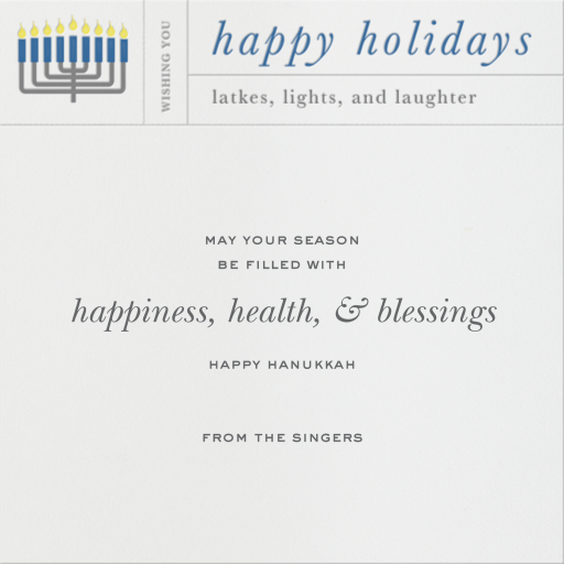 Hanukkah Telegram - Greeting Card by Paperless Post