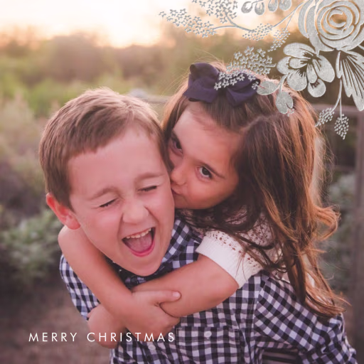 Heather and Lace Photo (Square) - Christmas Card by Rifle Paper Co.