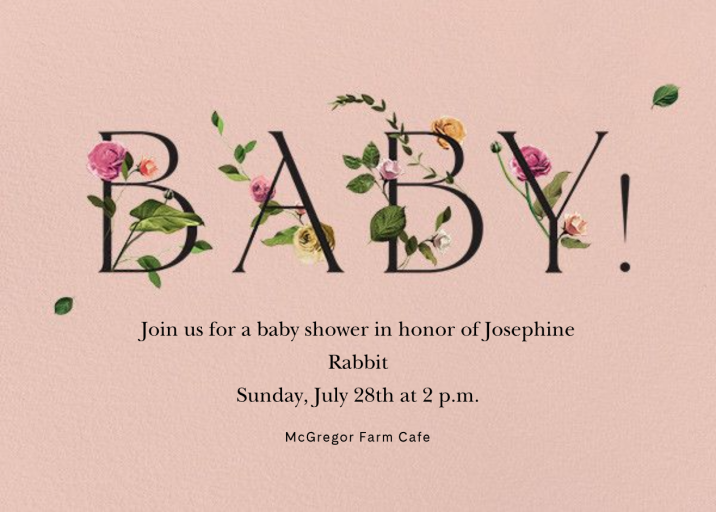Bambino - Baby Shower Invitation by Venamour