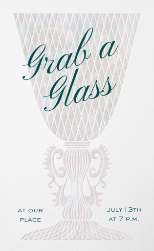 Lace Goblet - Party Invitation by The V&A