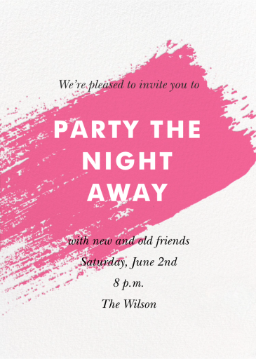 Modern Brushstroke by Paperless Post