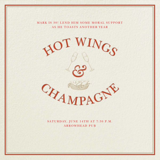 Chicken Wings by Derek Blasberg