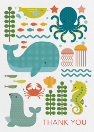 Desfile oceánico - Petit Collage - Card de felicitación Card Petit Collage