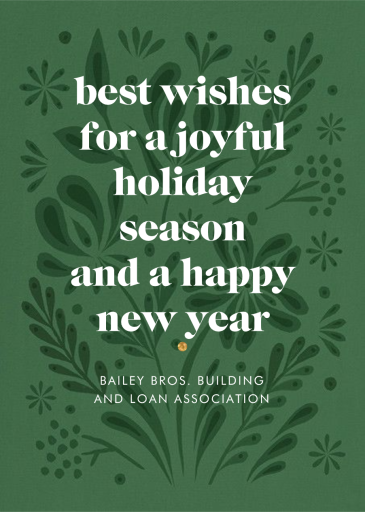 Winter Bouquet - Holiday Card by Paperless Post