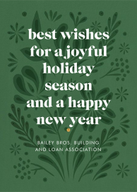 Winter Bouquet - Business Holiday Card by Paperless Post