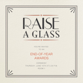 Raise a Glass - Invitation by Crate & Barrel