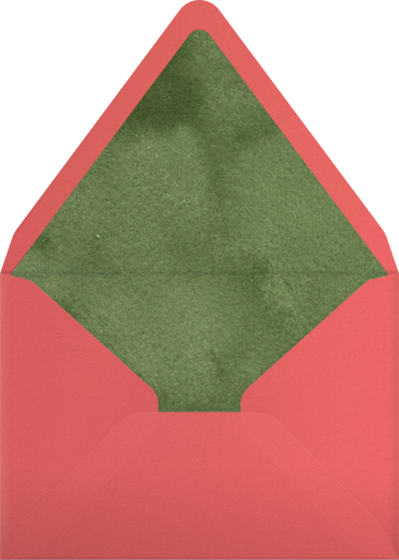 Watercolor Ribbon Tree Invitation Envelope