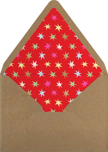 Stars and Streamers - Paperless Post Envelope