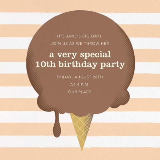 The Big Scoop - Birthday Invitation by Paperless Post