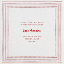 Ribbons for Baby - Birth Announcement by Mr. Boddington's Studio