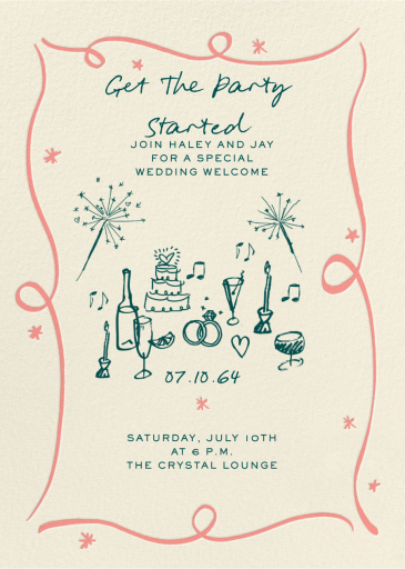 Where Sparks Fly - Welcome Party Invitation by Pulp Templates Co.
