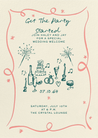 Where Sparks Fly - Welcome Party Invitation by Pulp Templates Co.