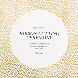 Metallic Confetti - Gala Invitation by Kelly Wearstler