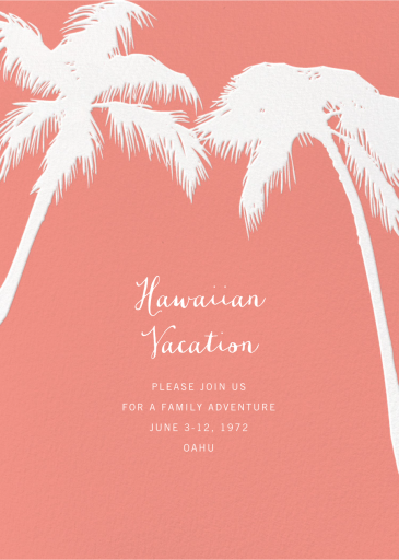 Tropical Palm - Beach Party Invitation by Paperless Post