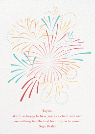 Skybursts - Business Greeting Card by Paperless Post