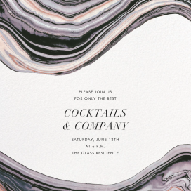 Marbleized - Birthday Invitation by Kelly Wearstler