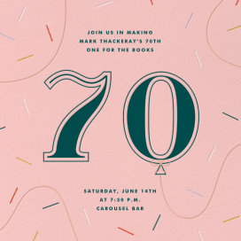 Balloon Drop - Birthday Invitation by Paperless Post