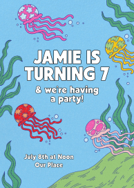 Jellyfish Under the Sea by Paperless Post