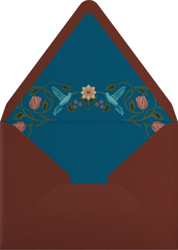 Hummingbird Garden - Chand Sitara Envelope
