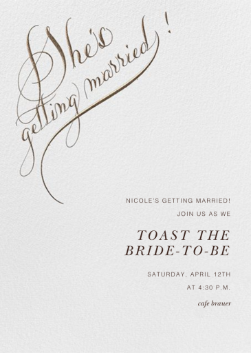 She's Getting Married by Bernard Maisner