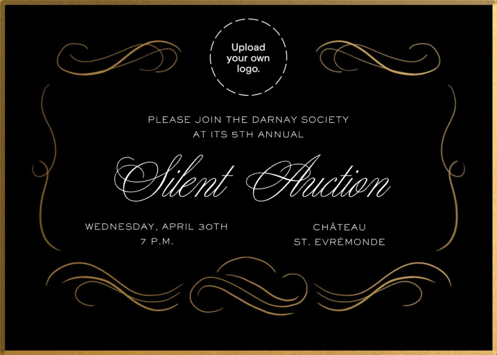 Grand Swirls - Fundraiser Invitation by Paperless Post