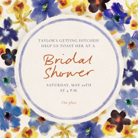 Summer in Bloom - Bridal Shower Invitation by Fin Fellowes
