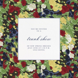 Floral ODLR - Business Event Invitation by Oscar de la Renta