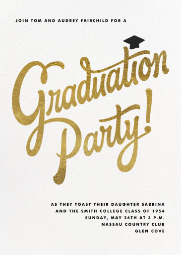 Capped Off - Invitation by Paperless Post