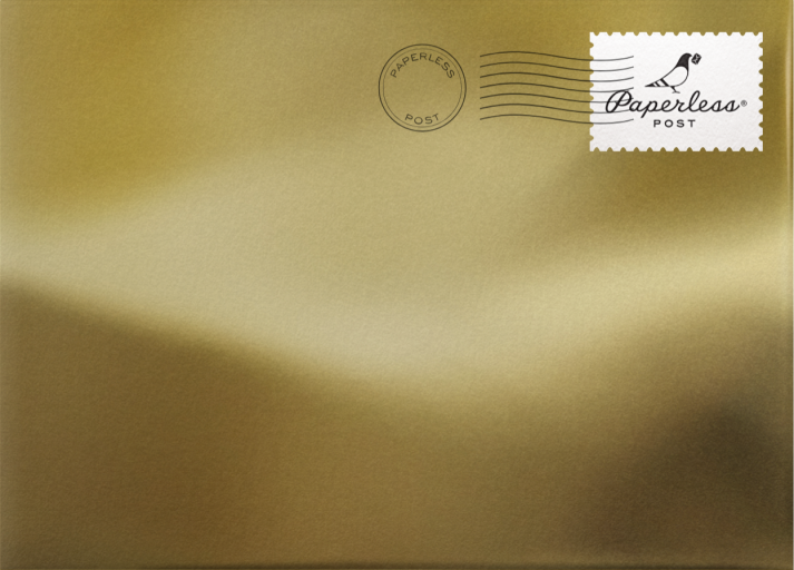 Auld Lang Laurels - Paperless Post Envelope