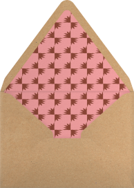Woodland Animal Grid Invitation Envelope