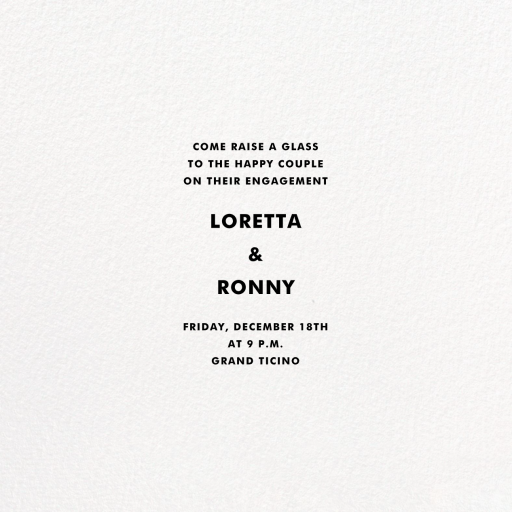 Join Us (Photo) - Engagement Party Invitation by Linda and Harriett - Back